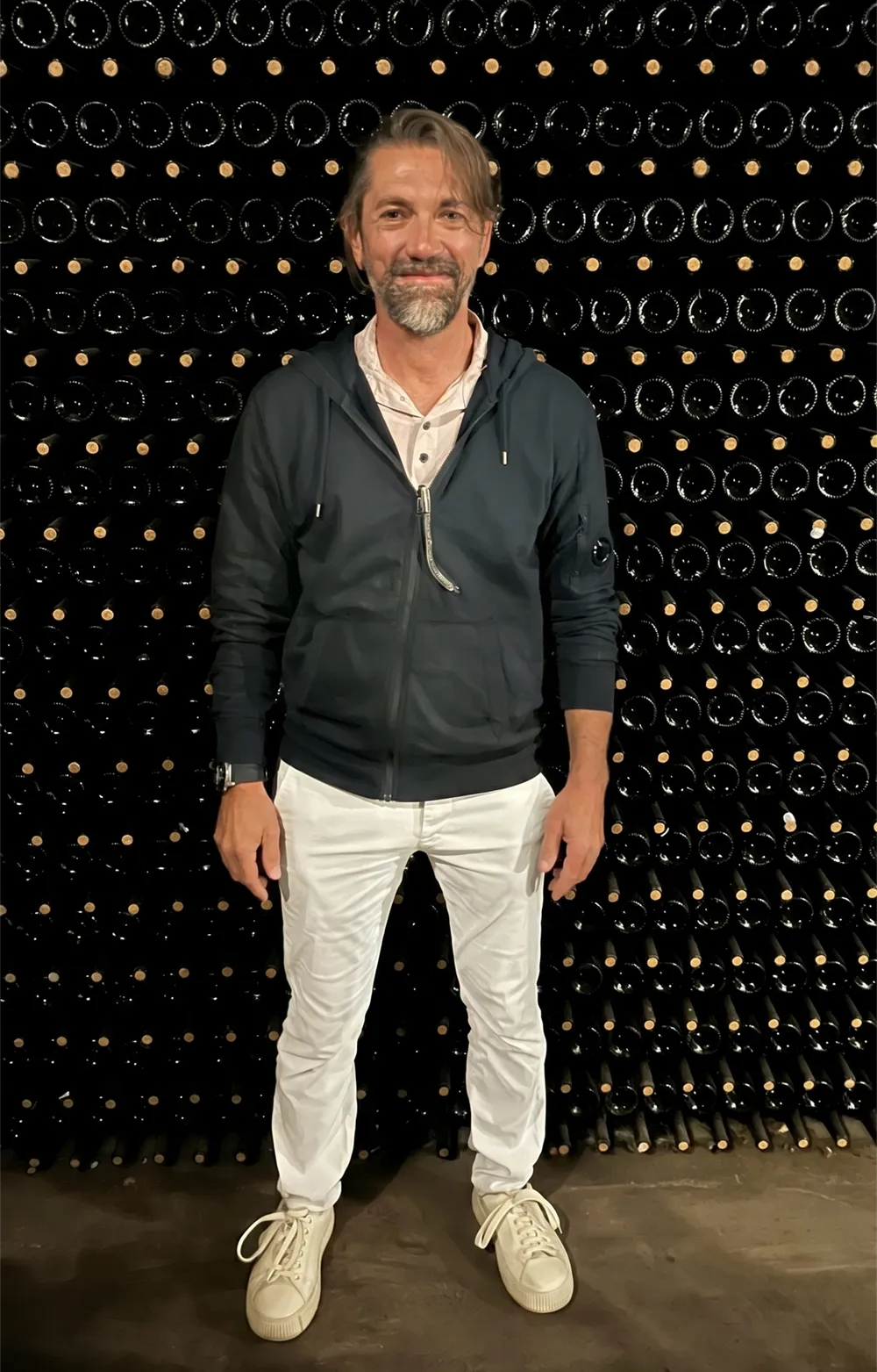 Robert Daniel at wine cellar