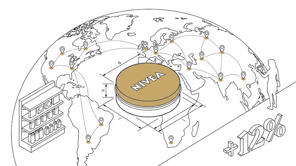 Nivea global market blueprint illustration